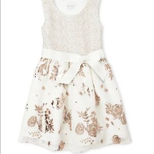 👗2 for $25 New Children’s Place white and silver